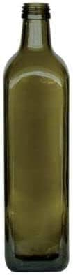 6 Bottiglie Per Olio E Liquore 1 L - Marasca Quadre Vuote In Vetro Scuro Uvag con Dosatore Olio Salvagoccia e Tappo Ermetico - Made In Italy - Uso professionale e domestico (copia)