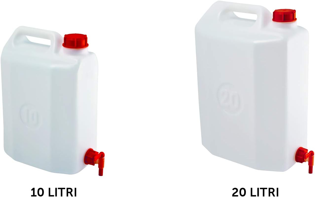 Mobil Plastic LT20 Tanica con Rubinetto idonea per alimenti