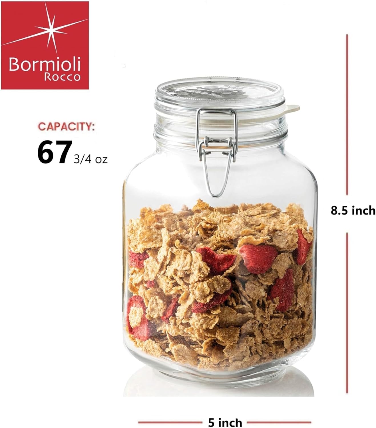 Vaso ermetico FIDO 2L - Vasetto per conserve MADE IN ITALY