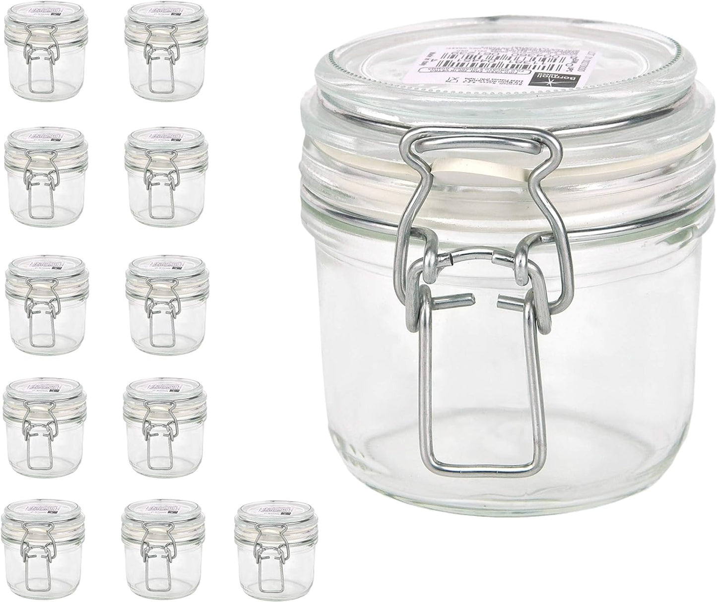Vasetti Fido ermetico 200 ml confezione da 12pz - Chiusura ermetica - Made in italy