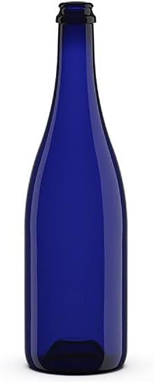 20 PZ - BOTTIGLIA EMILIANA BLU PER VINO E SPUMANTE PROSECCO 750 ML COLORE UVAG blu - BOTTIGLIA PER VINI VUOTA PREGIATI PER TAPPI SUGHERO E PLASTICA