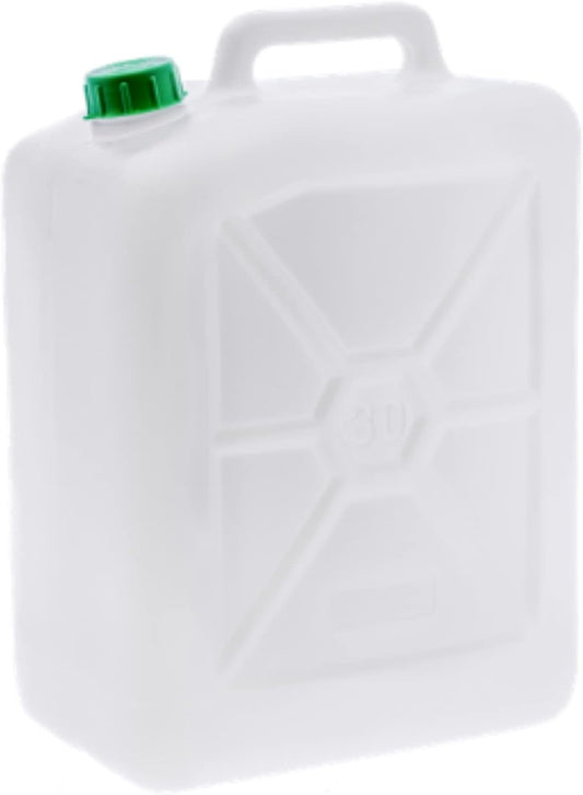 Tanica 30 Litri, Fusto in Plastica, Colore Neutro, Made in Italy