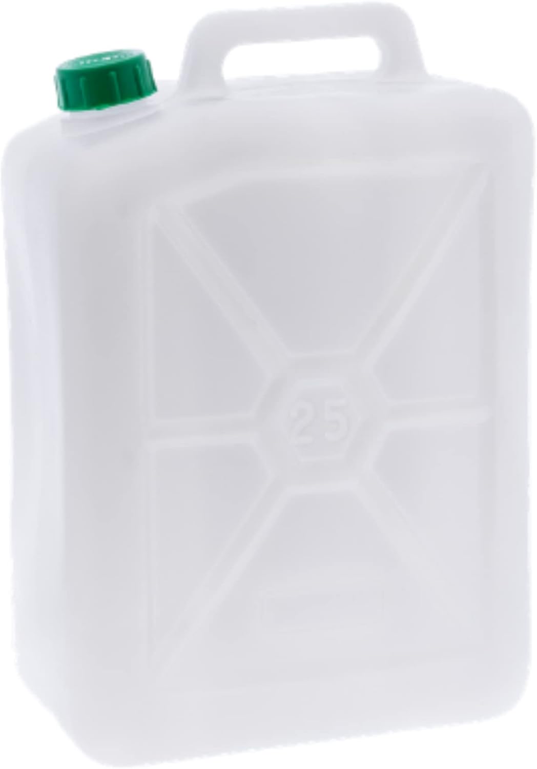 Tanica 25 Litri, Fusto in Plastica, Colore Neutro, Made in Italy