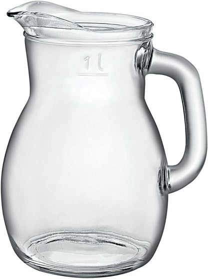 Rocco Bormioli Bistrot CARAFFA lt.1, 18/8 Stainless Steel, TransparantE 1000 ml