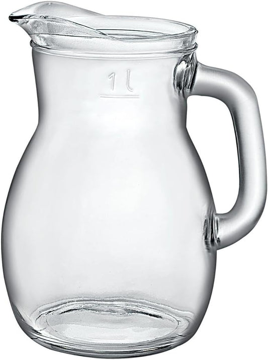 Rocco Bormioli Bistrot CARAFFA lt.1, 18/8 Stainless Steel, TransparantE 1000 ml