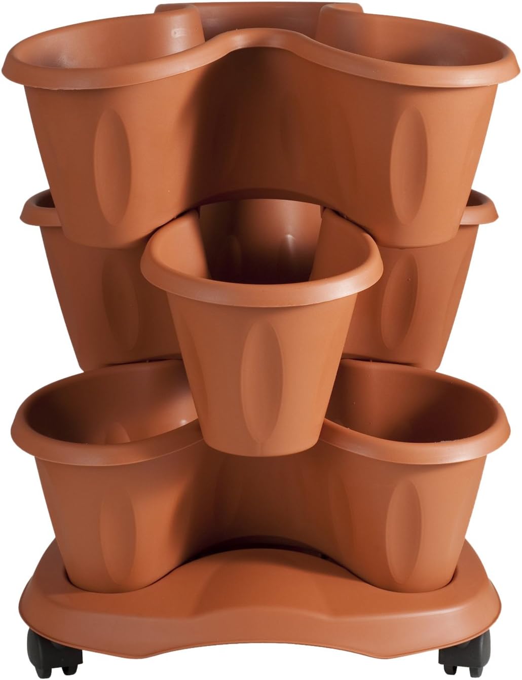 Vaso fioriera a Trifoglio - TERRACOTTA